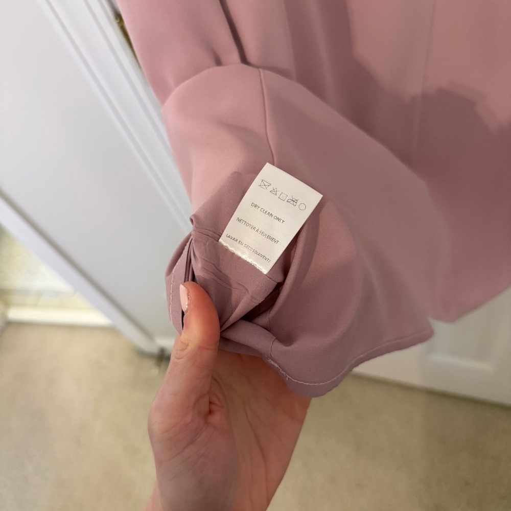 Adelyn Rae Mauve Ruffle Sleeve Mini Dress - Picture 4 of 4